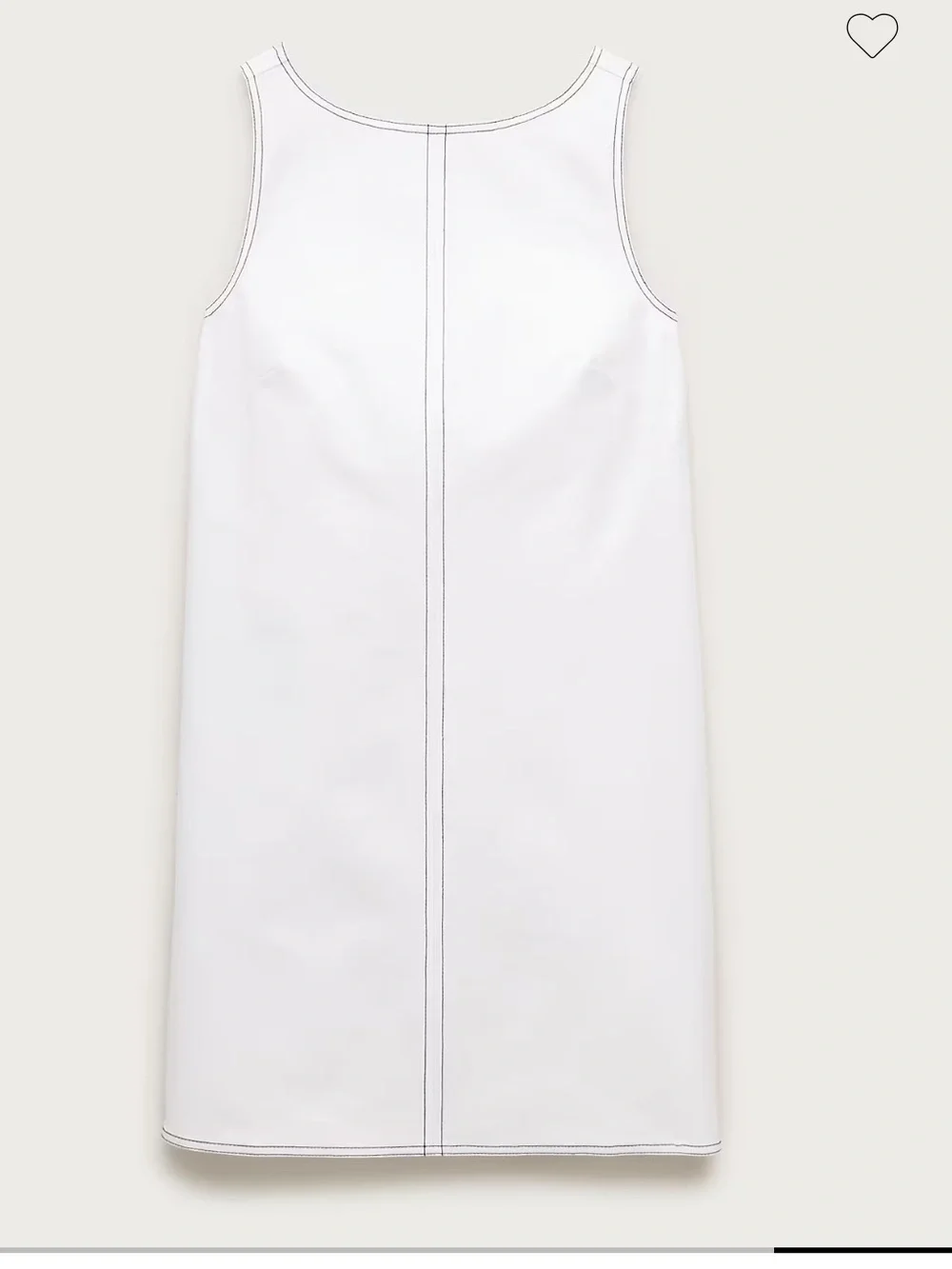 NWT J Crew Contrast-stitch Billie dress in double cotton poplin